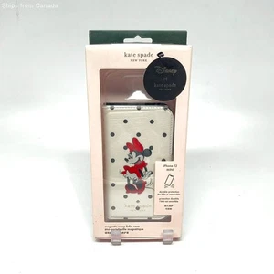 Kate Spade x Disney Minnie Mouse iPhone 12 Mini Magnetic Wrap Folio Case - Photo 1 sur 8