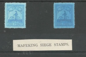Cape Mafeking 1900 1d deep blue/blue . SG 17 & 18.mounted mint - Picture 1 of 2