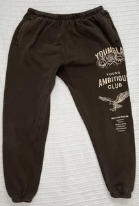 YoungLA The Immortal Jogger Sweatpants Brown Ambitious Club #233 XXL READ - Picture 1 of 15
