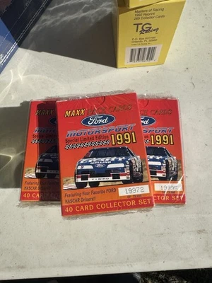 1991 Ford Motorsport Ltd Edition 40 Card Collector Set Sealed Maxx Race Nascar - Image 1 of 4