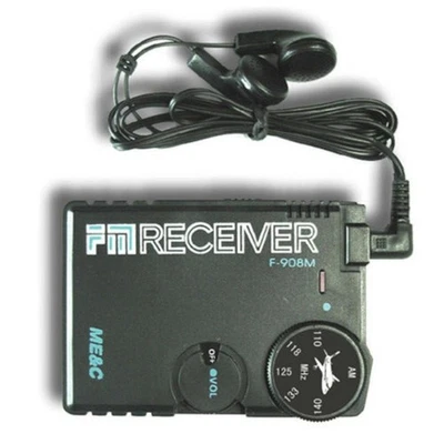 Con Auriculares Banda Aérea Radio Receptor AM 110MHz a 140MHz Receptor de Banda de Aviación Foto 1 de 4