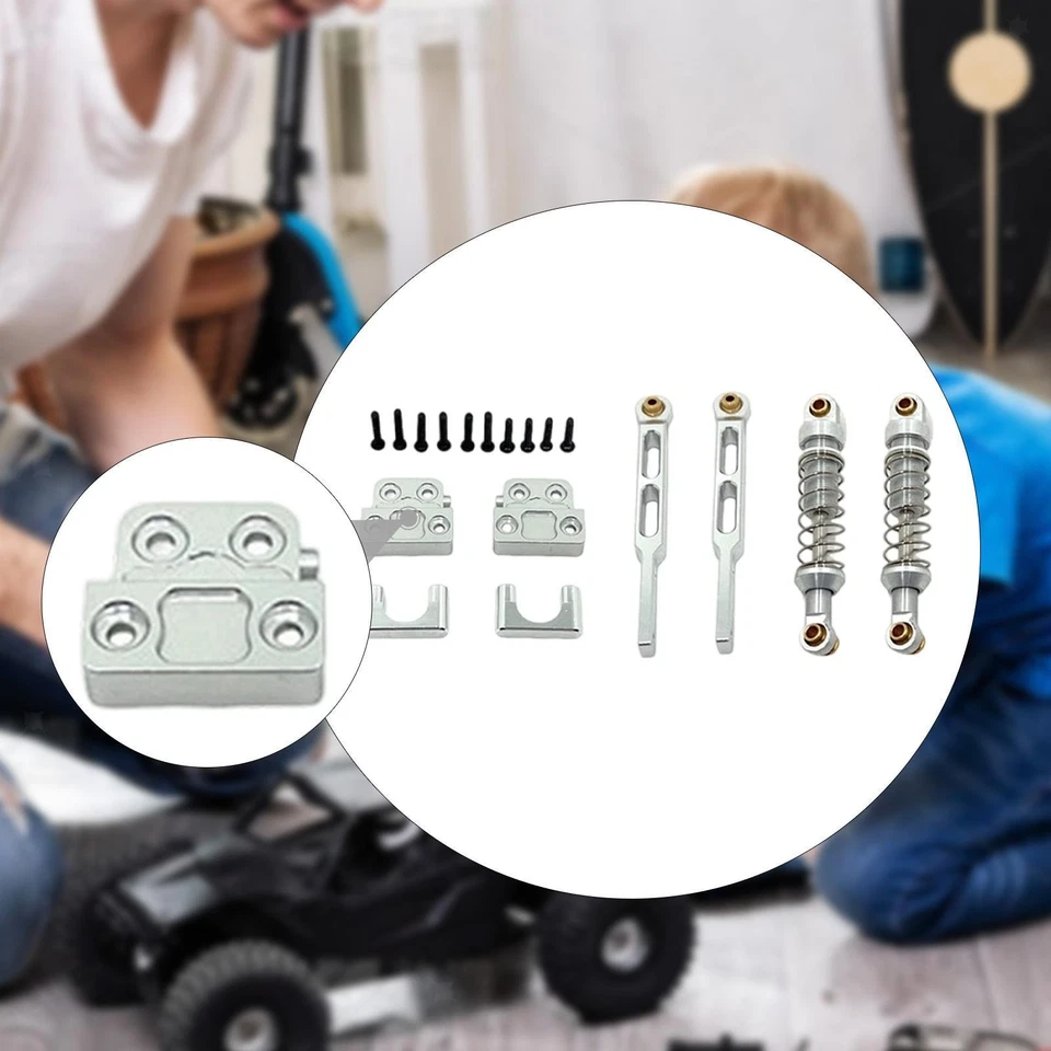 RC Rear Shock Absorbers Rear Axle Tie Rods 1:12 Scale Fixing Plate Fastenings - Image 1 of 1