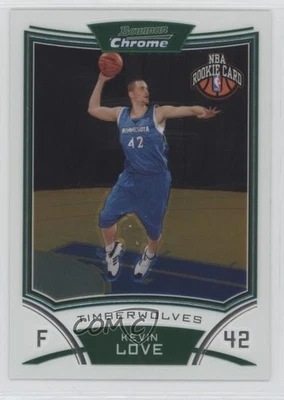 2008-09 Bowman Draft Picks & Stars Chrome Rookie Kevin Love #115 Rookie RC - Image 1 of 3