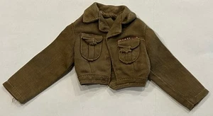 Original 1964 Hasbro 7521 Military Police IKE Brown Jacket Top For 12” GI Joe - Picture 1 of 14