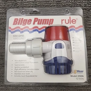 Rule 25DA Bilge Pump 500 GPH 12 Volt - Picture 1 of 10