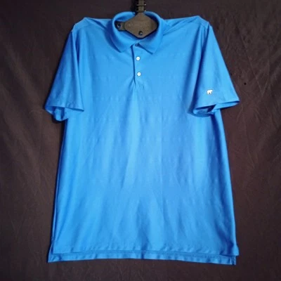 Jack Nicklaus StayDri Polo Shirt Mens XL Blue Geometric Golf Golden Bear 0528 - Image 1 of 4
