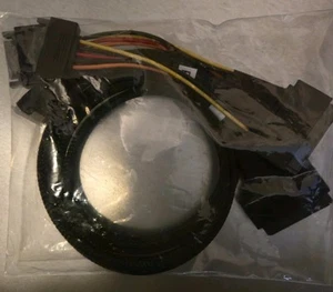 Gen4 SlimSAS SFF-8654 8i To 2x U.2 NVMe SFF-8639 Cable 0.8m - Afbeelding 1 van 3