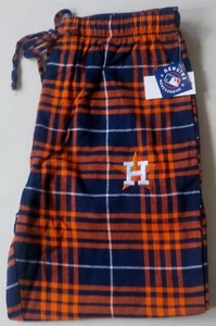 HOUSTON ASTROS MENS SLEEP LOUNGE PAJAMA PANT M L XL 2X NEW COTTON BLEND FLANNEL - Picture 1 of 3