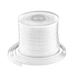 (0,15 €/m) 1 Rolle 91 m Doppel Satinband Band Satin 6 mm weiß - Geschenkband - Bild 1 von 1