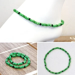 Multi-color Glass Beads Stretch Ankle Bracelet  - Picture 1 of 73