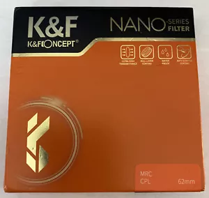 K&F Nano Series MRC CPL 62 mm Filter - Picture 1 of 4