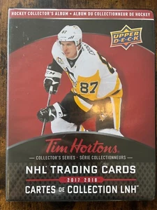 Juego base Tim Hortons 2017-18 cubierta superior (100) con carpeta - Imagen 1 de 3