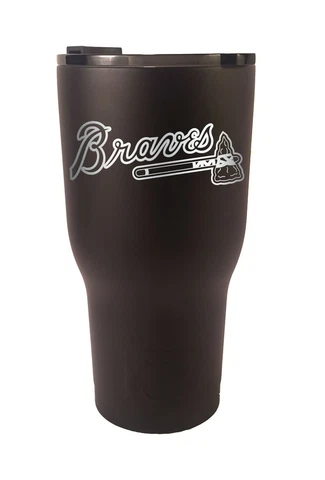 Atlanta Braves RTIC Laser Engraved 20 or 30 oz Stainless Steel Tumbler Cover