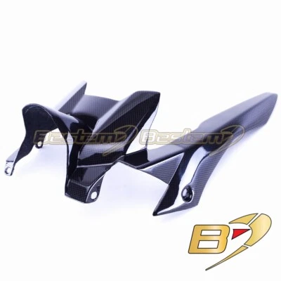 2014-2020 Yamaha FZ07 MT07 Carbon Fiber Rear Hugger Chain Guard Mud Fender FZ-07 - Image 1 of 4