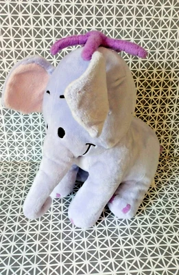  Peluche doudou éléphant Lumpy mauve 30 cm assis Disneyland Resort Paris - Photo 1/3