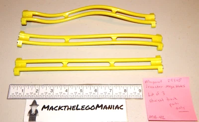 MagNext iCoaster MegaBloks 29305 Lot of 3 Track Parts Only Straight Wavy - Image 1 of 3