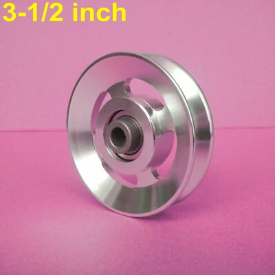 Universal 3-1/2" Aleación de Aluminio Rodamiento Polea Rueda Cable Gimnasio Equipo Pieza Foto 1 de 4