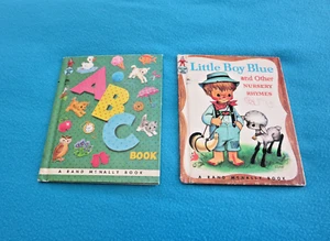 Rand McNally Tip-Top Elfen Bücher Lot ABC Kinderreime kleiner Junge blau Vintage - Bild 1 von 15