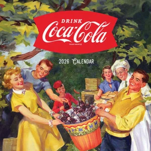 TF Publishing Coke: Vintage Nostalgia 2026 Wall Calendar w - Picture 1 of 2