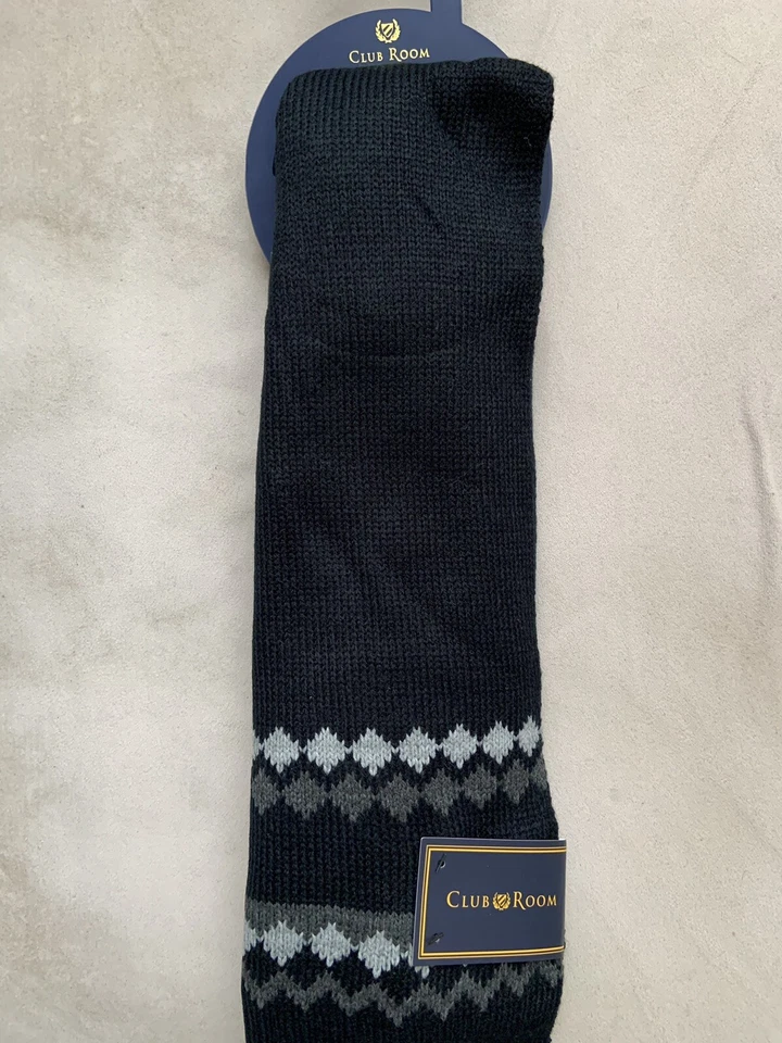 Bufanda negra unisex para sala de club Macy's Navidad mujeres hombres norStrom pUeS gap Foto 1 de 1