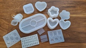 Resins Mold, Silicone Mold Heart Flower Shaped Alphabet Letter Mold,Jewelly Case - Picture 1 of 4