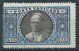 1933 VATICANO GIARDINI E MEDAGLIONI 1,25 LIRE MNH ** - VN2 - Picture 1 of 1
