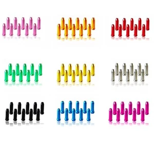 10 x ROAD MTB BMX BIKE CYCLE CYCLING BRAKE GEAR WIRE INNER CABLE END CAPS COVER - Picture 1 of 11