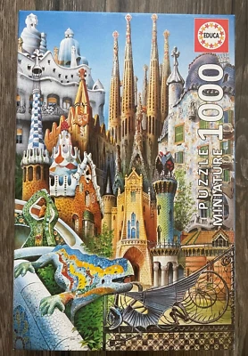 Educa ~ Miniature ~ Collage Gaudi ~ 1000 Piece Miniature Puzzle  - Image 1 of 3