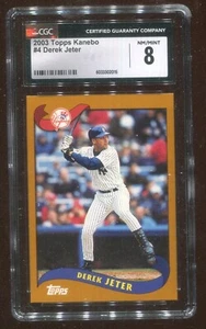 Derek Jeter 2003 Topps Kanebo Japan #4 Graded 8 NM-Mint by CGC - Picture 1 of 2