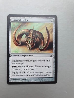 Horned Helm, MTG Fifth Dawn (2004). Common Artifact NM - Image 1 of 2