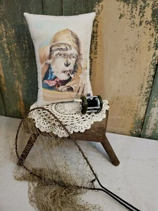 DE COLECCIÓN BARCO DE ESTILO MOTOR PESCA LAGO CABAÑA CABAÑA MAR SALADO PERRO CAPITÁN ALMOHADA - Imagen 1 de 7