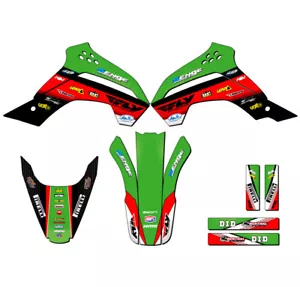 2008-2018 KLX 140 RICOCHET Green Senge Graphics Kit Compatible with Kawasaki - Bild 1 von 10