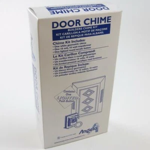 Angelo 76210 Builders White Door Chime Kit, Lighted Button, includes Transformer - Picture 1 of 4