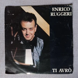 Enrico Ruggeri – Ti Avro [1990] Vinyl 7" Single 45 RPM Europop Ballad Italy CGD - Picture 1 of 4