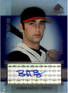 2004 SP Prospects Autograph Bonus Baseball Card #BB Brandon Burgess  