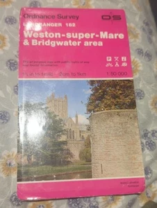 OS Ordnance Survey Landranger Kartenblatt 182 Weston-Super-Mare & Bridgwater Gebiet  - Bild 1 von 3