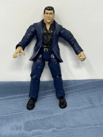 WWE  Live, Blue Suit Vince McMahon 6.5" figure, 1999 Jakks  (SAVE IF YOU BUY 2) Cover