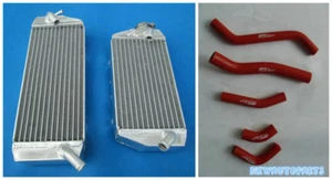 Red L&R Aluminum Radiator & Hose For 2008-2009 09 08 KAWASAKI KLX450R KLX450 - Picture 1 of 9