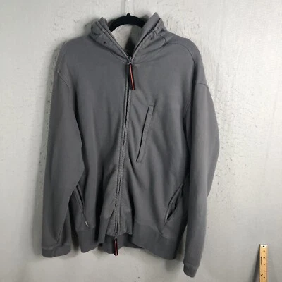 Vintage Levis Silvertab Hoodie Mens XL Gray Full Zip Face Body Bag Y2k Retro - Image 1 of 4