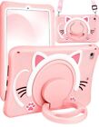 Cute Pink Cat Cover For Apple Ipad Mini 1/2/3 ~ 7.9 Inch With Strap & Handle
