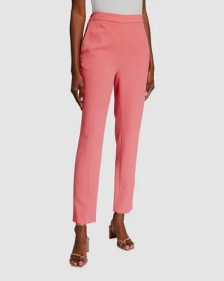 $770 Pantalón Etro Para Mujer Rosa Cintura Alta Elástico Espalda Cady Talla IT 40/US 6 Foto 1 de 3