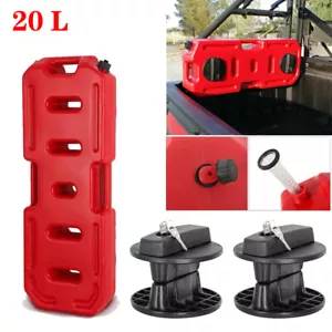 Paquete de combustible de 20 galones contenedor de gasolina lata de combustible con bloqueo para Jeep ATV UTV Polaris RZR - Imagen 1 de 11