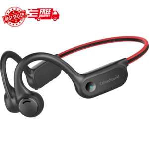 Bone Conduction Headphones, 2023 Upgraded Open-Ear Wireless Bluetooth Sports Hea - Picture 1 of 9