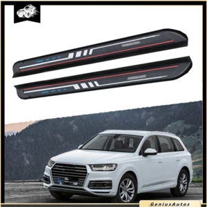 Running Boards Side Steps Nerf Bars Pedal Fits For AUDI Q7 2016-2024 - Picture 1 of 11