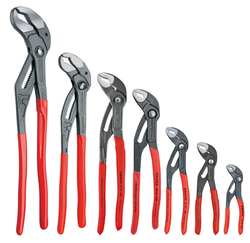 Knipex Cobra®  Wasserpumpenzange Gr. 125, 150, 180, 250, 300, 400 & 560  - Bild 1 von 4
