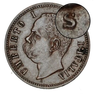 ITALIA Umberto I 2 Centesimi 1900 Variante con sigla S di Speranza senza punto - Imagen 1 de 4