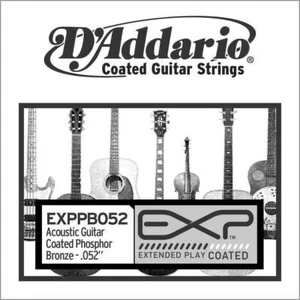 D'Addario EXPPB052 EXP Coated Phosphor Bronze Acoustic Guitar Single String .052 - Picture 1 of 1