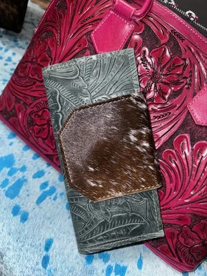 Бумажник из кожи и воловьей кожи на заказ - Изображение 1 из 3