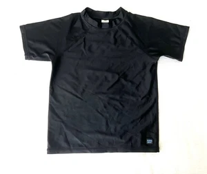 Rugged Butts Rash Guard Black Kids Size 8 Blue Short Sleeve Swim Shirt Beach - Picture 1 of 6