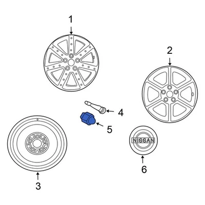 For Nissan Altima 2007-2012 Nissan 402246LW0A Wheel Lug Nut Foto 1 de 4